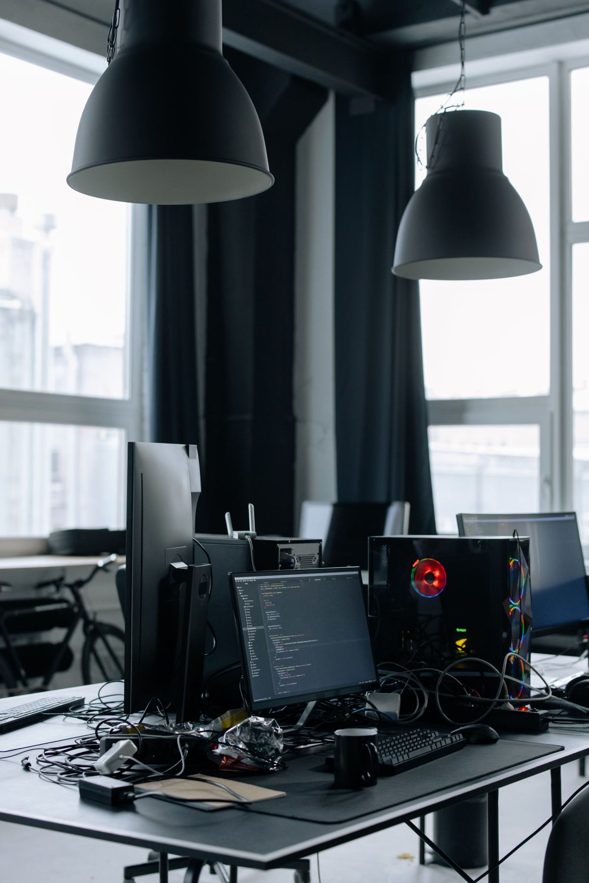 Web applications on a laptop screen
